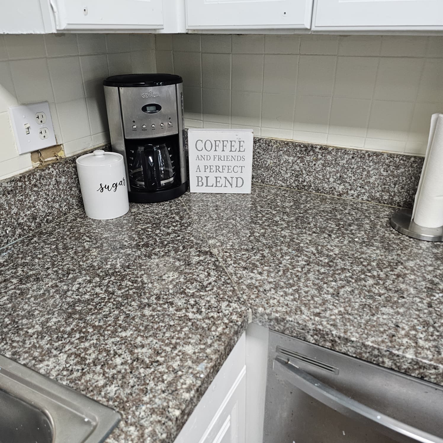 Kitchen coffee station for residents